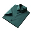 Business shirt, men's short-sleeved, form-fitting, no-iron, stretch solid color men's formal wear, breathable and sweat-absorbing, spring and summer ice silk shirt Item Picture